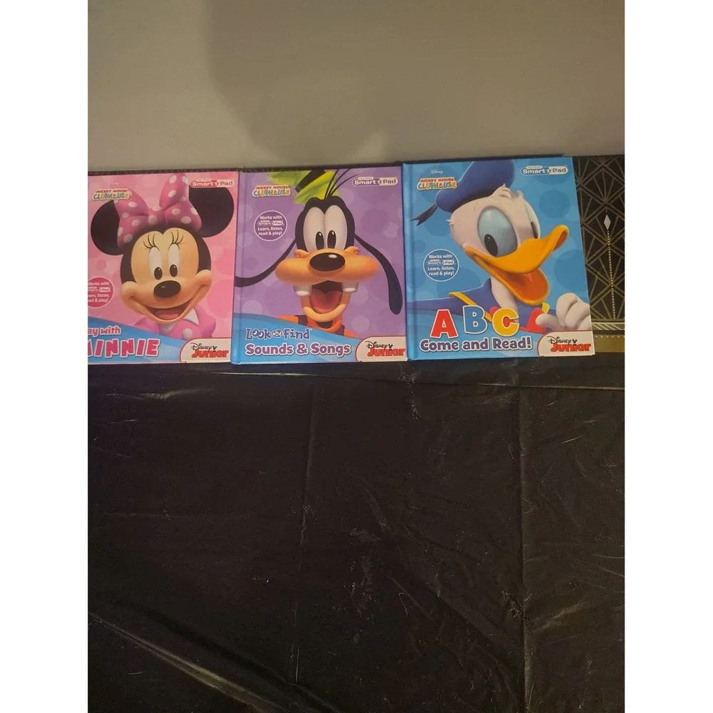 Disney Mickey Mouse Clubhouse My First Smart Pad 3 Book Set Minnie Goofy Donald